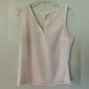 White dot sleeveless women’s top from Stitch Fix